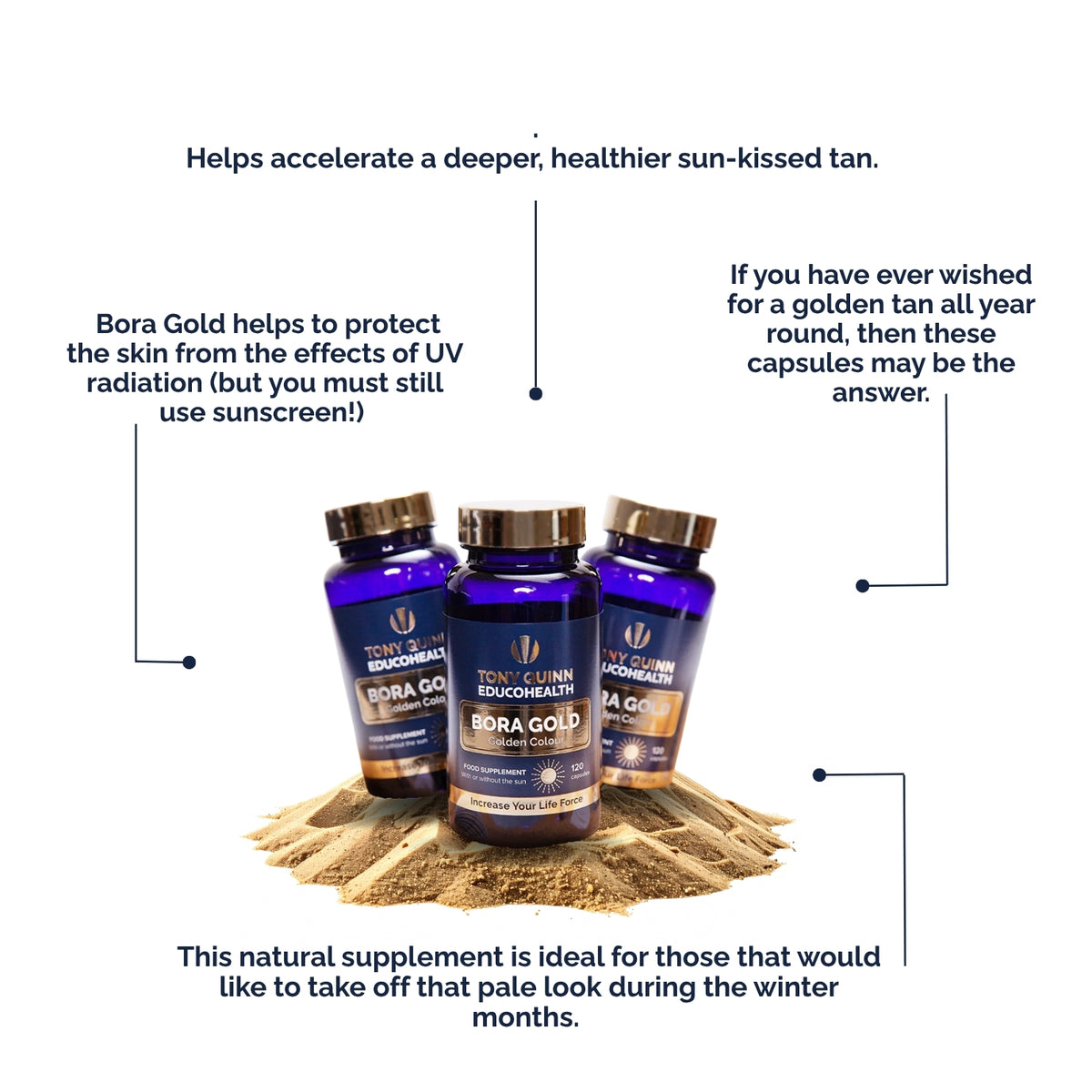 Bora Gold 120 Capsules Triple Pack 
