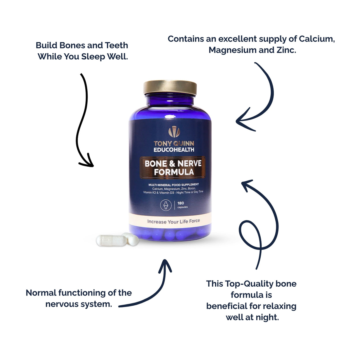 Bone & Nerve Formula 180 Capsules