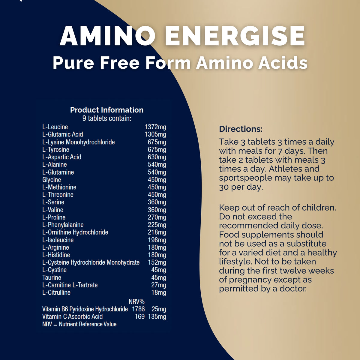 Amino Energise 500 Tablets